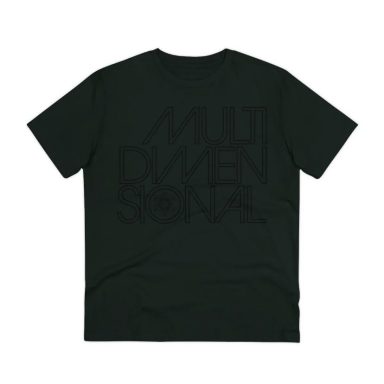 Black Multidimensional  Organic T Shirt